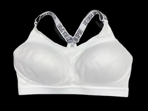 Victorias Secret Incredible Lightweight Lined Medium Support Sport Bra Off White - Picture 1 of 3