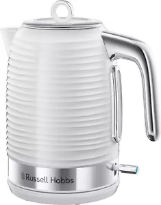 Russell Hobbs Inspire 1.7L 3KW Jug Kettle in White & Chrome 24360 - Picture 1 of 7