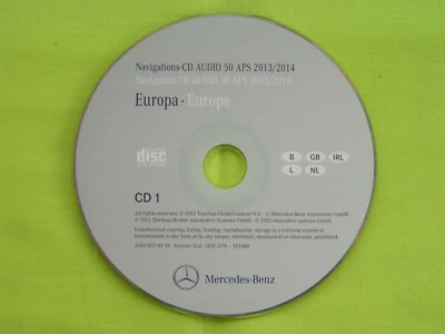 CD NAVIGATION MERCEDES BENZ AUDIO 50 APS BENELUX 2014 A B C GL M R VIANO NTG 2 - Bild 1 von 2