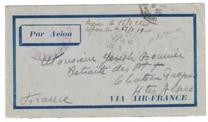 ANTIQUE 1940 SAIGON VIETNAM AIRMAIL COVER TO FRANCE - Picture 1 of 2