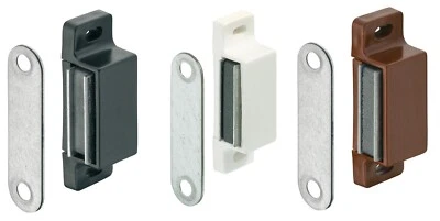 Loqueteau magnétique blanc noir marron loquet à aimant armoire meuble placard