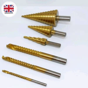 Kegelbohrer 4-12 4-20 4-32 Sechskantschaft Stufenbohrer Set Titanbeschichtet Metall  - Bild 1 von 17