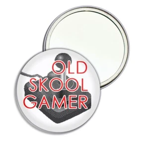 Old Skool Gamer Round Mirror Pocket Compact (55mm oder 77mm) - Bild 1 von 6