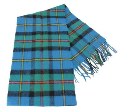 Locharron of Scotland Bowhill Macleod of Harris Ancient Scarf - Blue/Green - Image 1 of 3