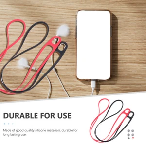2 Pcs Mobile Phone Straps Miss Simple Cellphone Lanyard Silicone - Zdjęcie 1 z 12