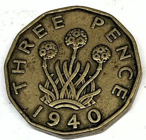 # C7348 GREAT BRITAIN COIN, THREE PENCE 1940 - Picture 1 of 2
