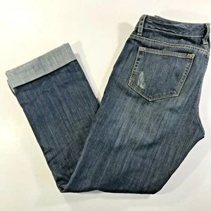 Banana Republic Limited Edition Jeans Womens Sz 6P Straight Leg Distressed Denim - Picture 1 of 7
