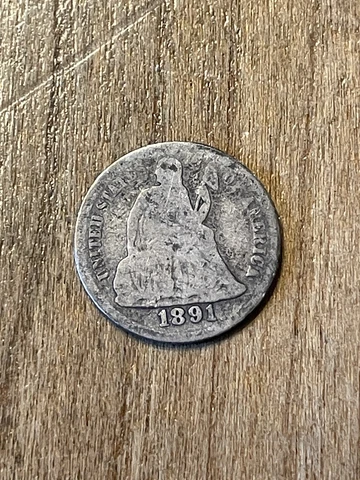 1891 Seated Liberty Dime G Cover