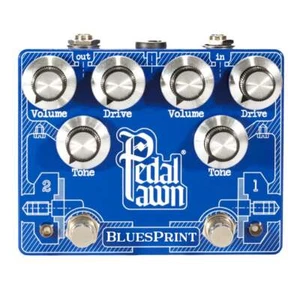 Pedal Pawn Blues Print Dual Overdrive Pedal - Picture 1 of 3