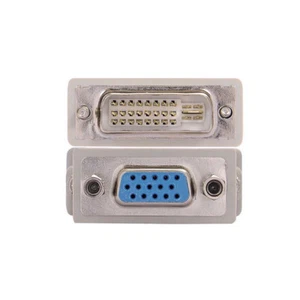 DVI-D Digital Dual Link Male 24+1 to VGA Female Adapters Computer·Monit_H5 - Photo 1/10