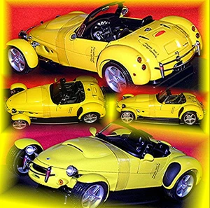 Panoz AIV Roadster 1996-99 Yellow 1:18 Autoart - Picture 1 of 1