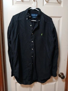 Ralph Lauren Men's Large Blake Button-Down Collar Long Sleeve Shirt Gray - Picture 1 of 8