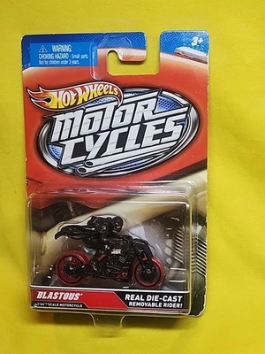  Hot Wheels Motorcycles Blastous Removable Rider Diecast NOS 🔥04 - Image 1 of 4