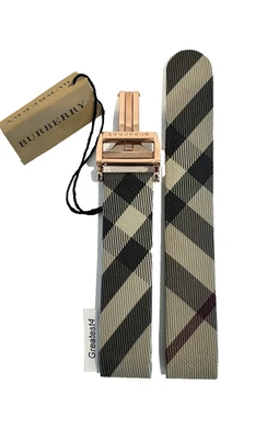 Brand New Burberry Replacement Strap for BU9408 Multi-Colored with Buckle 18 mm - Image 1 of 4