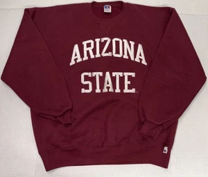 Russell Athletics Vintage Arizona State Sun Devils Crewneck Mens XL Maroon - Picture 1 of 9
