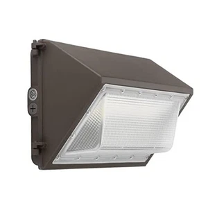  Paquete de pared LED con fotocélula de anochecer a amanecer, 60W 7800lm 5000K 100-277V IP65  - Imagen 1 de 7