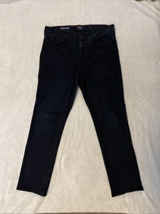 Pantalones de mezclilla para mujer NYDJ Marilyn pierna recta adelgazantes talla 18W clásicos negros - Imagen 1 de 9