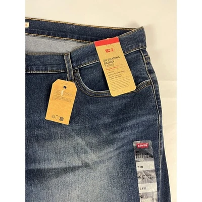 Jeans capri ajustados moldeadores Levi's 311 para mujer 24 W denim elástico estelar Foto 1 de 4