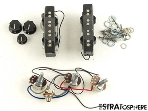 Fender Standard Jazz J Bass Bridge & Mid PICKUPS POTS & KNOBS Single Coil - Picture 1 of 2
