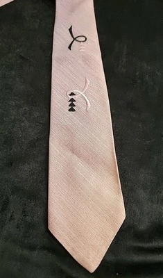 Corbata vintage swing para hombre años 40 50 Haband retro 55" malva Foto 1 de 4