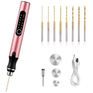 3-Speed Cordless Mini Drill Pen With 8 Small Drill Bits,Rechargeable Hand - Picture 1 of 7