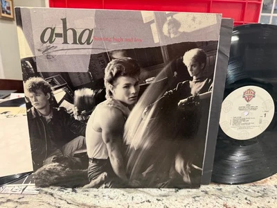 A-HA HUNTING HIGH AND LOW ~ VG+++/NM- VINYL LP 1985 PLAYS GREAT LOWEST $$ - Image 1 of 4