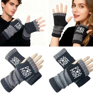 Autumn Winter Touchscreens Gloves Embroidery Design Acrylic For Cold Weather - Picture 1 of 19