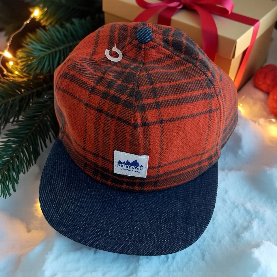 Patagonia Adult Hat Blue Black Trucker P-6 Lopro Terrebonne Range