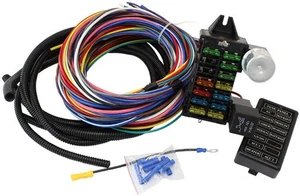 Aeroflow AF49-1501 12 Circuit Universalersal Wiring Harness 14 Fuse 12V - Picture 1 of 4