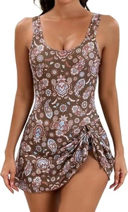 Womens One Piece Swimsuit Tummy Control Bathing Suit Size XL - Picture 1 of 2