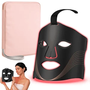 Face Red Light Therapy Portable Led Mask Infrared 850 400 LED Beads - Picture 1 of 5