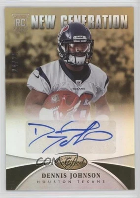 2013 Certified Mirror Gold Signatures /25 Dennis Johnson #257 Rookie Auto RC - Image 1 of 2