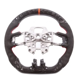 Steering Wheel For Mustang Alcantara SuedeForged Carbon Fiber - Picture 1 of 5
