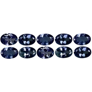 4.71 ct (10 pcs) Wonderful Oval Cut (6 x 4 mm) Bluish Violet Tanzanite Gemstone - Picture 1 of 1