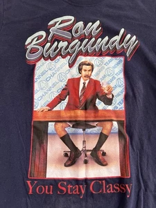 Camisa gráfica Ron Borgoña (Anchorman) para hombre--grande - Imagen 1 de 3