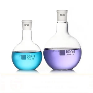 Thick Chemistry Laboratory 25-1000ml glassware Boiling Glass Flask 14-29# - Picture 1 of 3