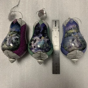 Mimi Jobe Bradford Exchange Fairyland Blossom, Dream, Search Christmas Ornaments - Picture 1 of 20