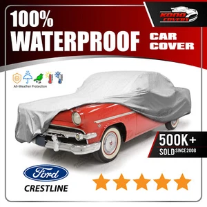 FORD CRESTLINE VICTORIA 2-Door 1952-1954 CAR COVER - 100% Waterproof Breathable - Picture 1 of 11