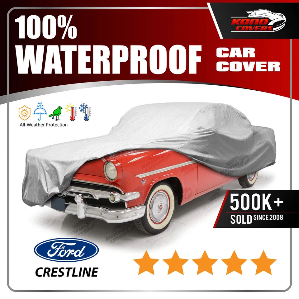 FUNDA COCHE FORD CRESTLINE VICTORIA 2 puertas 1952-1954 - 100% impermeable transpirable Foto 1 de 4