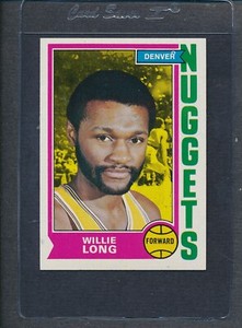 1974/75 Topps #202 Willie Long Nuggets NM/MT *1333