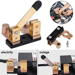 Car Battery Disconnect Knife Blade Switch Side Post Heavy Duty Shut OFF 12/24V - Bild 1 von 11