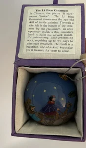 Adorno de vidrio navideño Li Bien pintado a mano tres reyes reyes 1995 con caja - Imagen 1 de 6