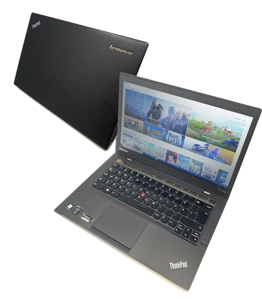 Lenovo X1 Carbon I7 4th Gen 512GB m.2 SSD 14.1" Widescreen HDMI WIFI Windows 10 - Image 1 of 4