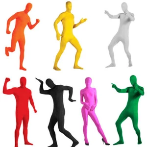 Invisible Morph Suit Party Costume Dress Full Body Men Women Spandex Book Week - Picture 1 of 16