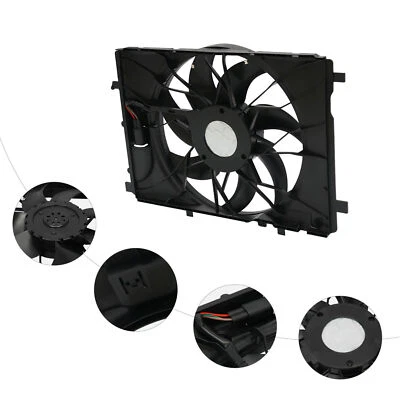 Engine Radiator Cooling Fan Assembly for 2010-2018 Mercedes-Benz C250 E350 - Imagem 1 de 4