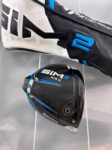 TaylorMade SIM 2 Max 9 / 9.0 degree Driver Head RH w/cover - Picture 1 of 7