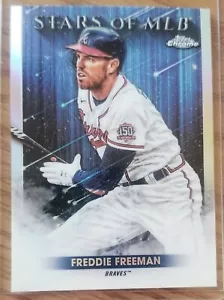 2022 Topps Serie 1 Freddie Freeman Stars of MLB Topps Chrom Refraktor Braves - Bild 1 von 2