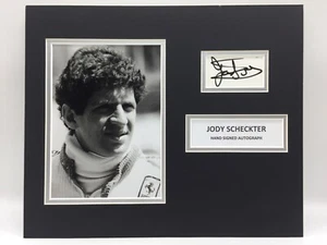 RARE Jody Scheckter Ferrari F1 Signed Photo Display + COA AUTOGRAPH FORMULA ONE - Picture 1 of 3