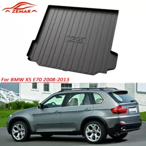 Alfombrilla de piso del maletero del revestimiento de carga de goma TPO para todo clima apta para BMW X5 2008-2013 - Imagen 1 de 6