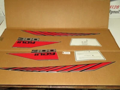 Polaris - 1987 Indy 400	NEW NOS Hood Decals 2200247 - Image 1 of 4